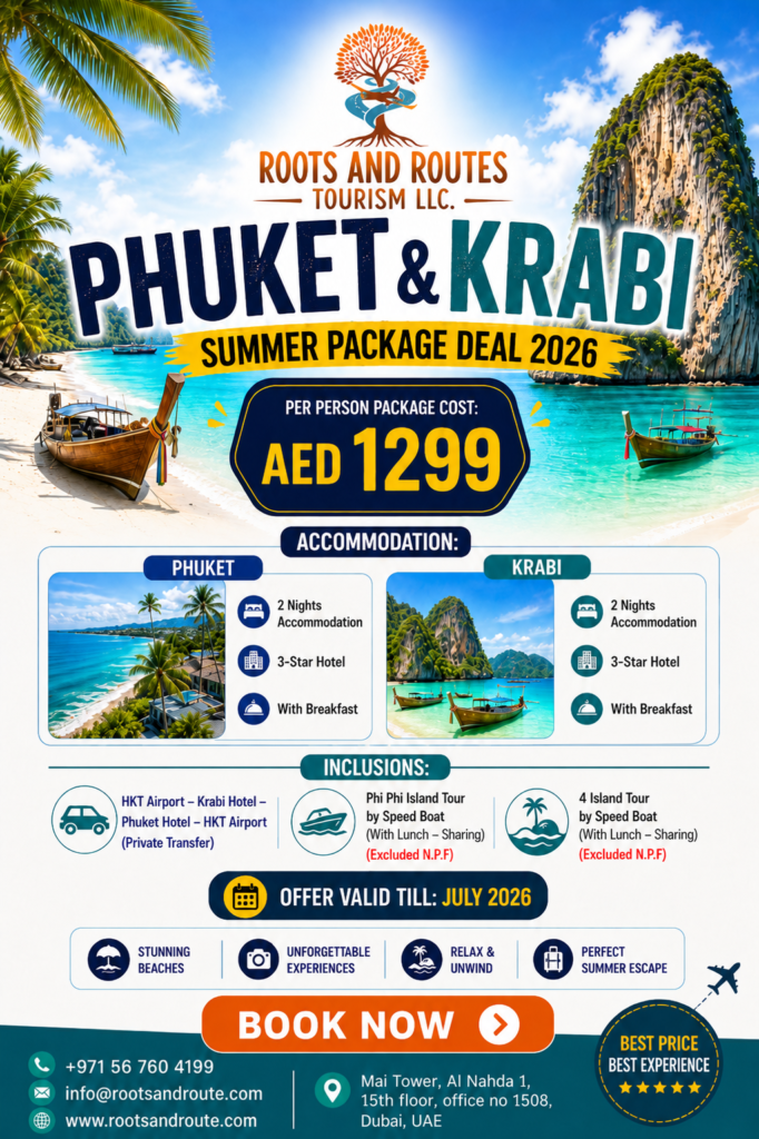 Phuket & Krabi Summer Package Deal 2026 for affordable travel packages, ticket booking, and hotel booking