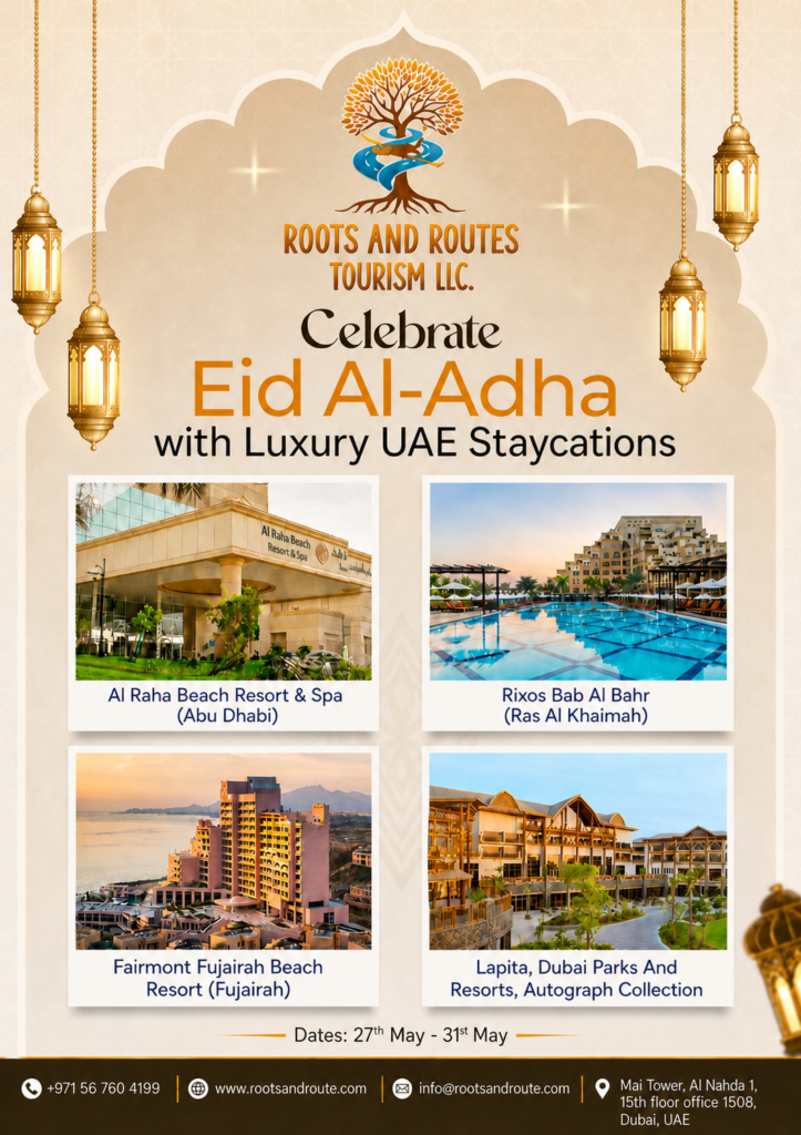 Eid Al-Adha UAE Staycation Deals for affordable travel packages, ticket booking, and hotel booking