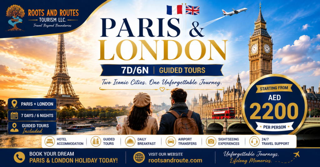 PARIS & LONDON for affordable travel packages, ticket booking, and hotel booking