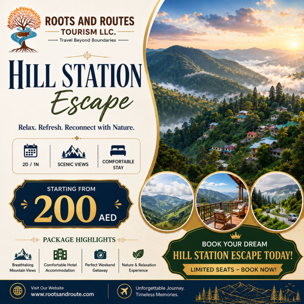 HILL STATION ESCAPE for affordable travel packages, ticket booking, and hotel booking