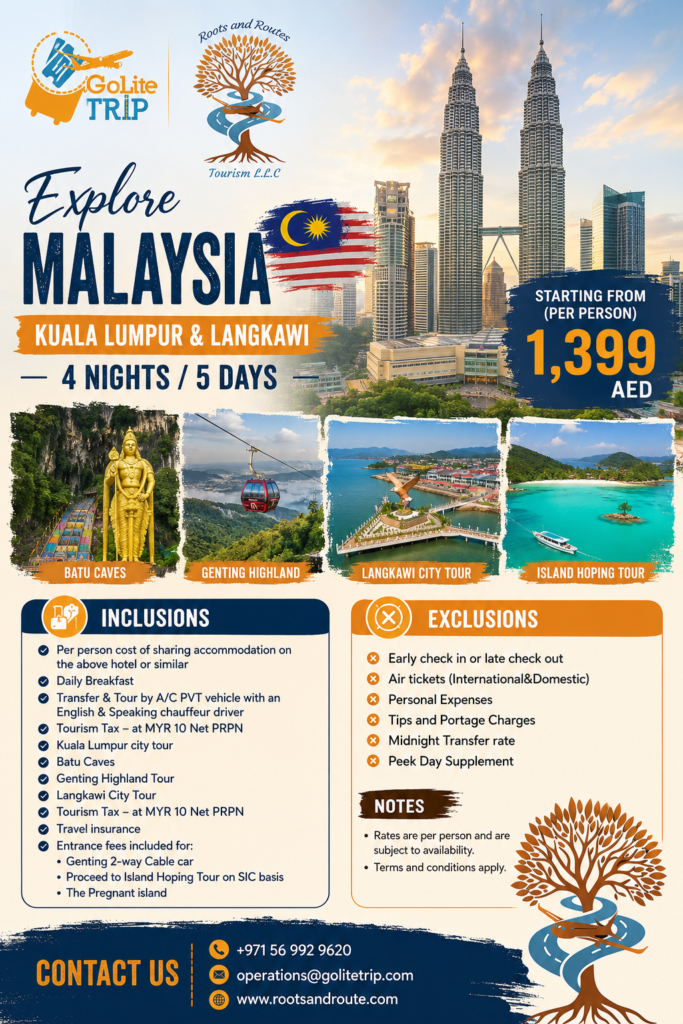 Explore Malaysia for affordable travel packages, ticket booking, and hotel booking